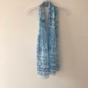 Basha blue scarf